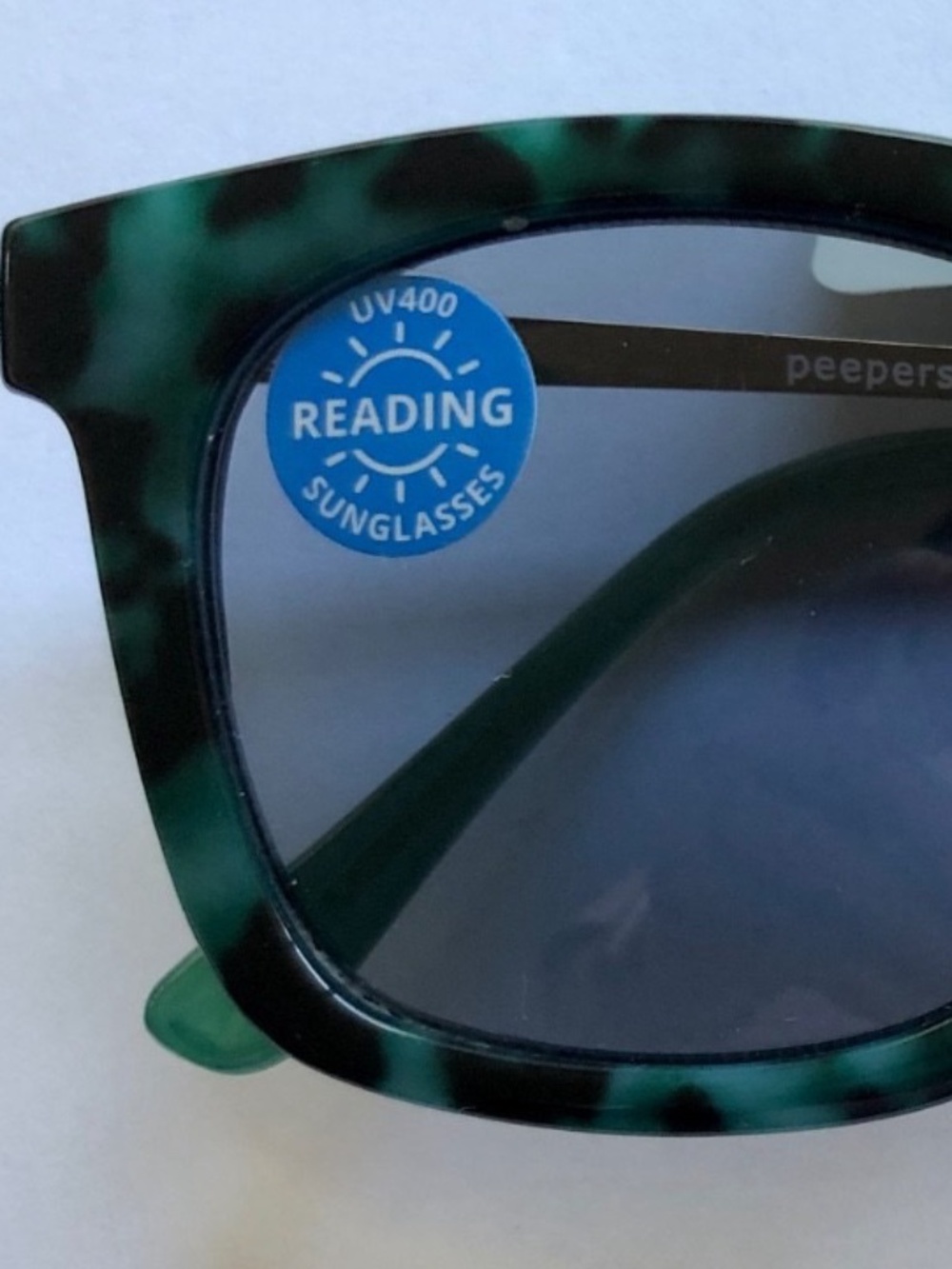 New Peepers Green Tortoise Endless Summer Sun Reading Glasses +1.50
